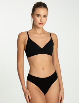 Przyjemne w dotyku figi bamboo classic czarny Julimex