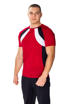 T-Shirt Sportowy Ironmen 6544 burgund - Mewa