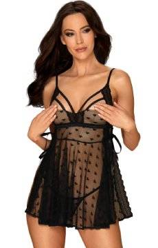 Koszulka babydoll w serduszka Obsessive Heartia