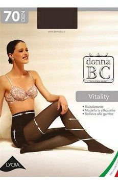 Włoskie rajstopy modelujące Donna BC - Thin Model 30den noiset, jasny beż